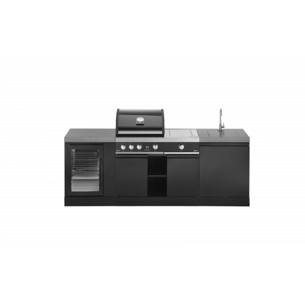Grandpro Buitenkeuken met koelkast en wasbak inclusief Premium G3 Plus